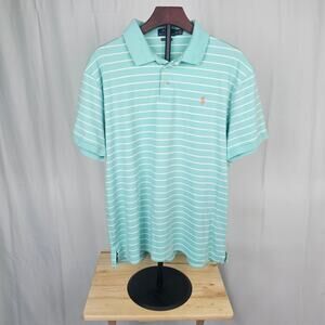 Polo Ralph Lauren Striped Cotton Polo Shirt XL Custom Slim Fit Classic Style
